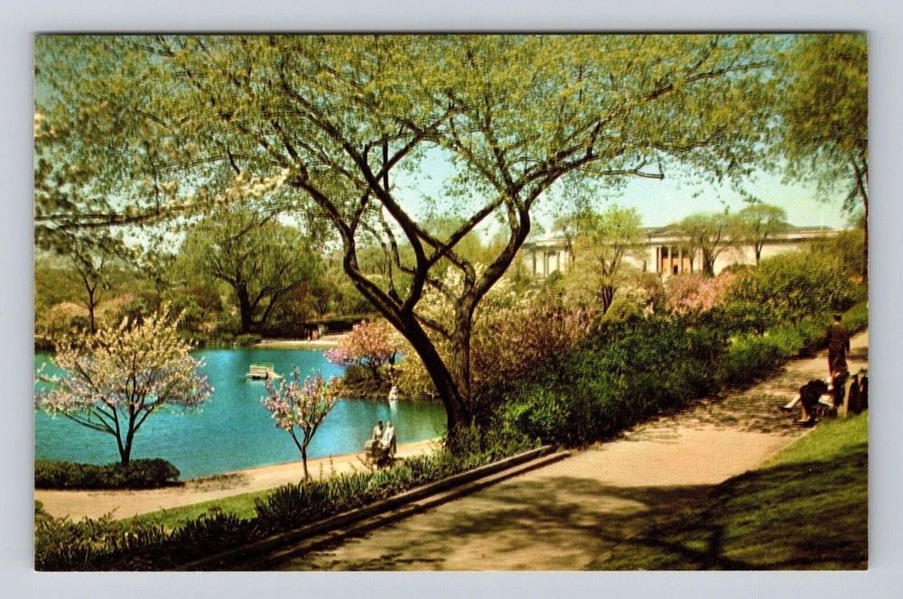 Cleveland OH-Ohio, Wade Park, Cleveland Museum of Art, Vintage Souvenir Postcard