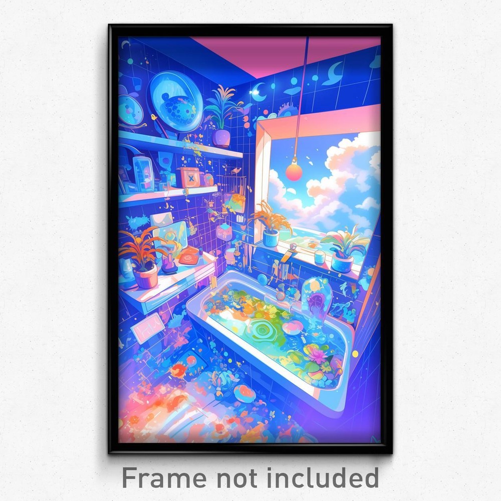 Psychedelic Trippy Weird 11x17 Glossy Hospice Cartoon Art Poster