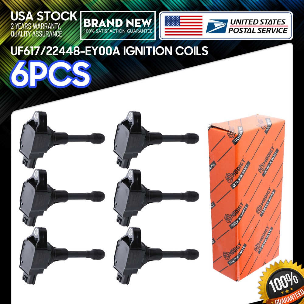 2007-2009 Nissan 350Z 3.5L V6 Ignition Coils Kit 22448-EY00A 6-Pack