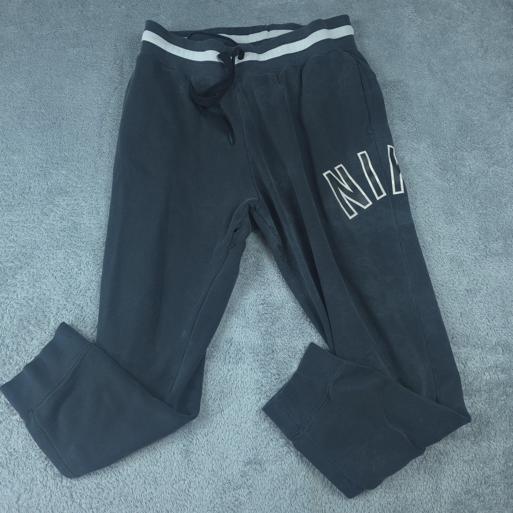Nike Sweatpants Mens XL Black Fleece Joggers Nike Air Elastic Waist Pockets