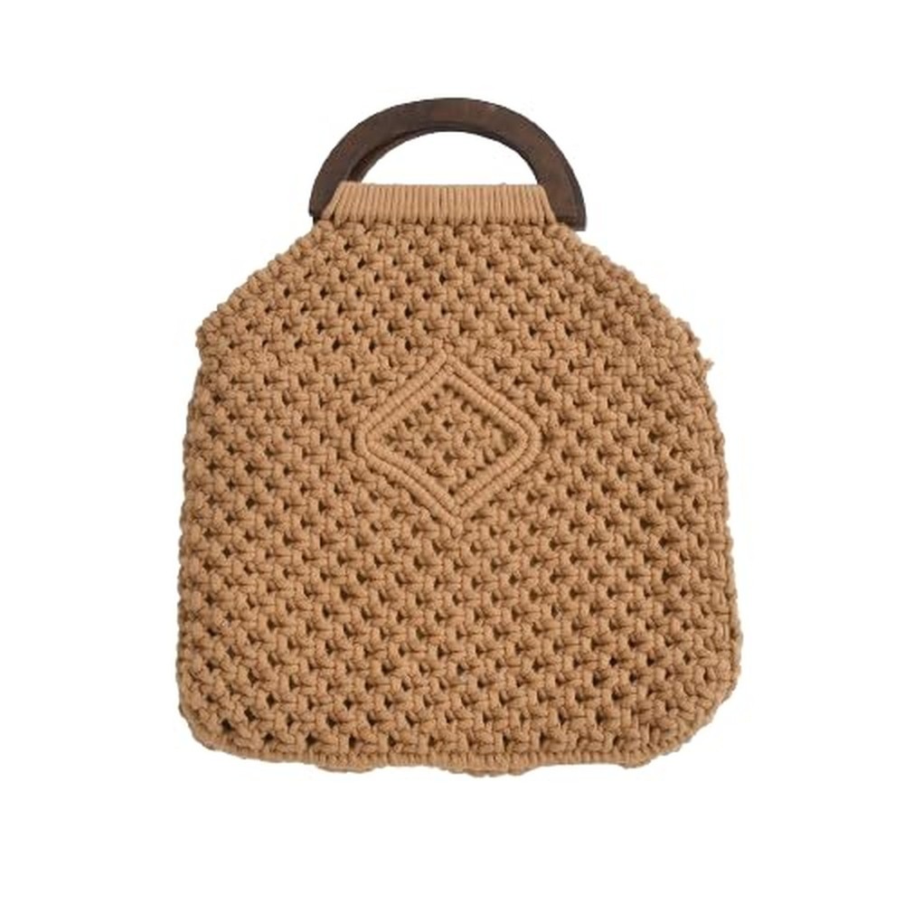 Soft Attractive Handmade Brown D Handle Sling Bag Pack of 1