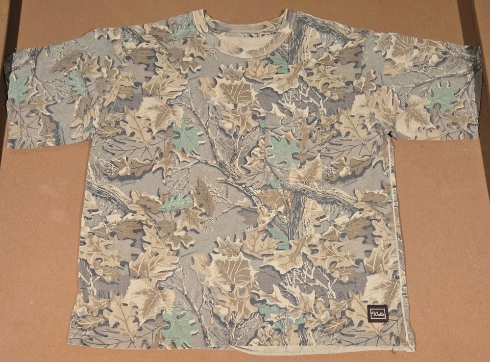 VTG Walls Realtree Camouflage Pocket T-Shirt Mens 2XL Made in USA Single Stitch