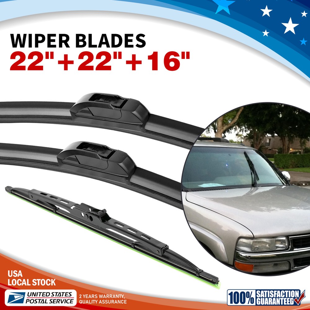 All Season Front & Rear Wiper Blades Set 22