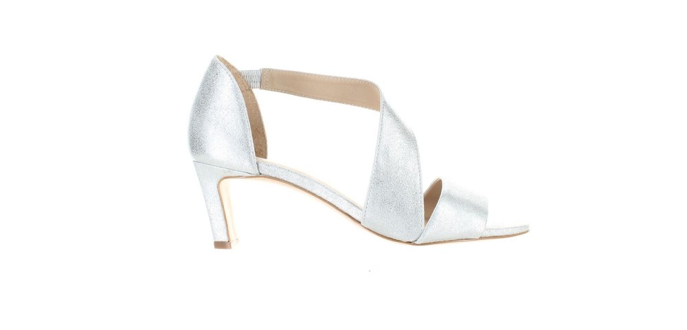 Bernardo Womens Silver D'Orsay Flats Size 7.5 7625463