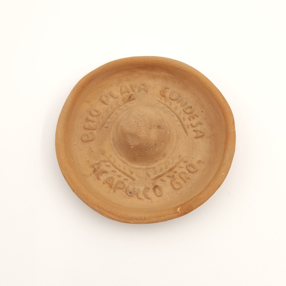 Sombrero Hat Ashtray Beto Playa Condesa Acapulco Terracotta Souvenir Gift Art