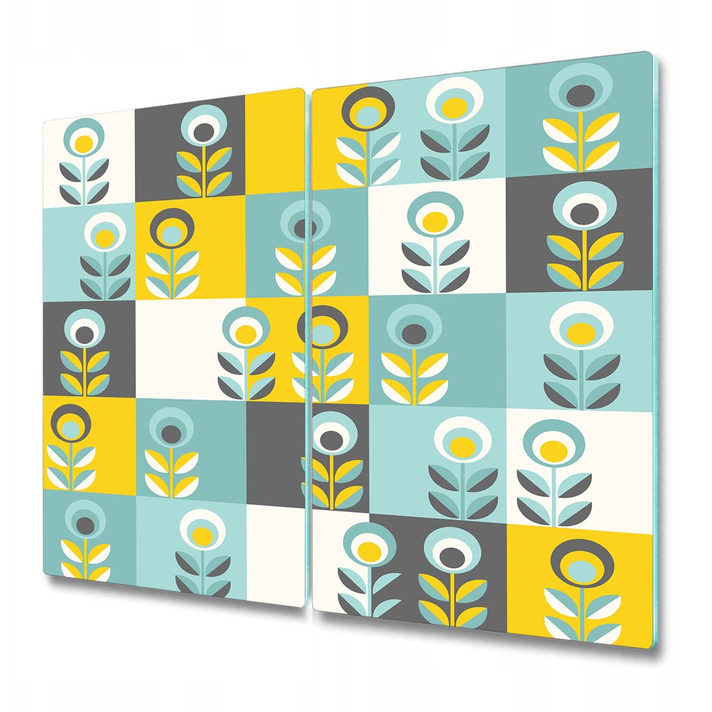 Glass Kitchen Chopping Board Geometric Floral Simple Scandinavian 2x30x52