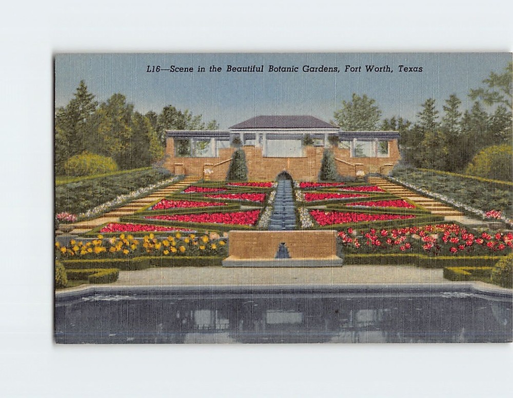 Postcard Botanic Gardens Fort Worth Texas USA