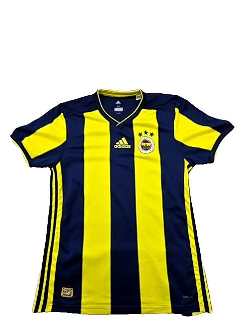 Adidas Mens Fenerbahce Yellow Navy Jersey M Climalite V-Neck