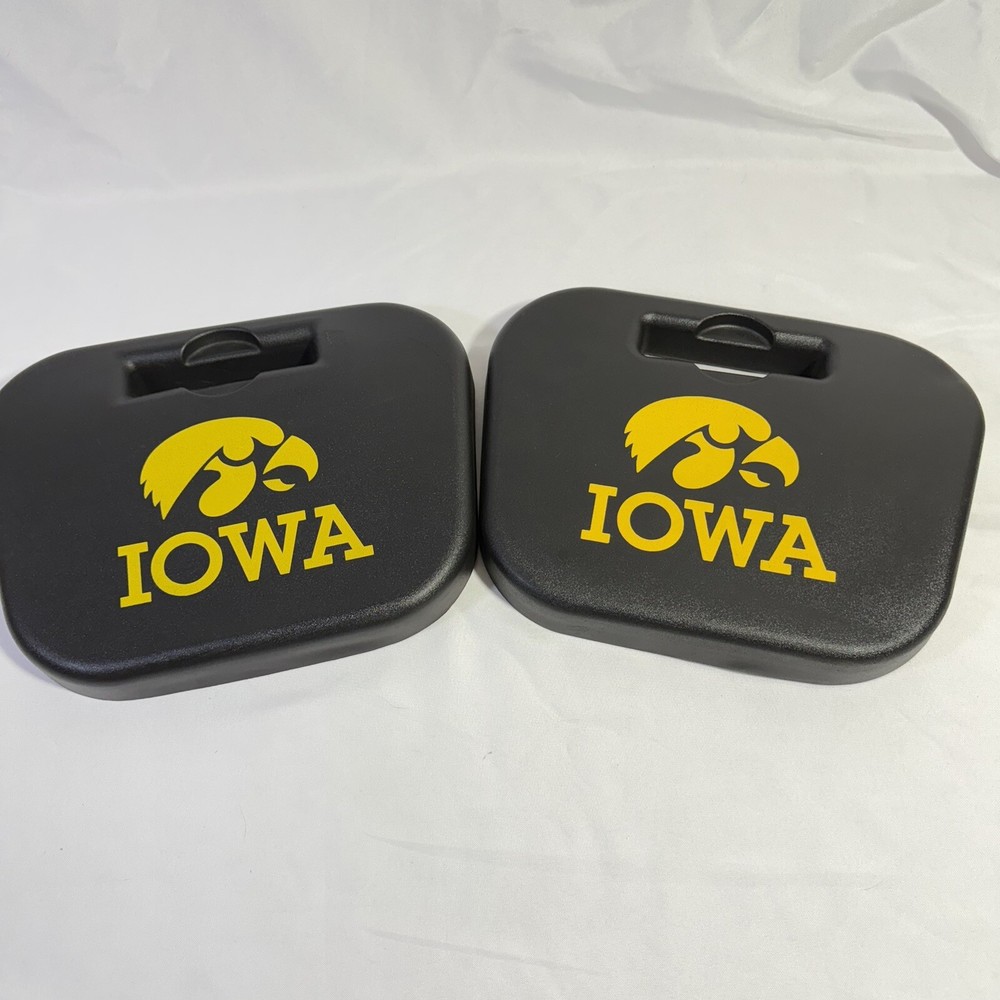 Vtg Iowa Hawkeyes NCAA Stadium Bleacher Seat Cushion with Dual Cup Holders