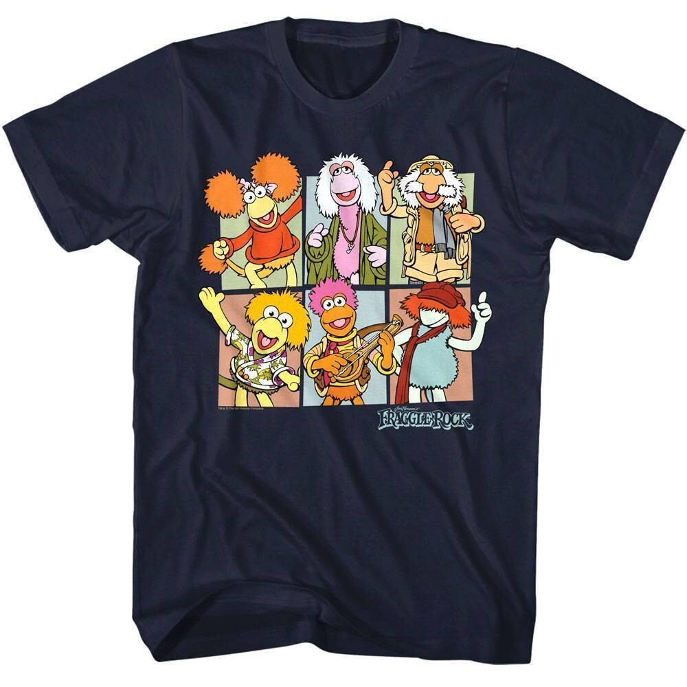 Fraggle Rock Sing Along Men’s Cartoon Graphic T-Shirt
