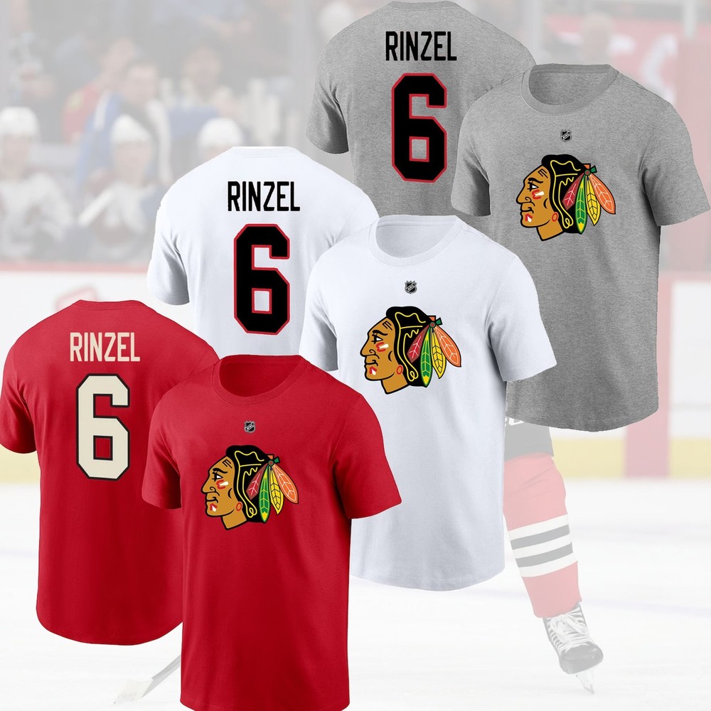 SALE OFF! Sam Rinzel #6 Chicago Blackhawks 2025 Name & Number Fan Gifts