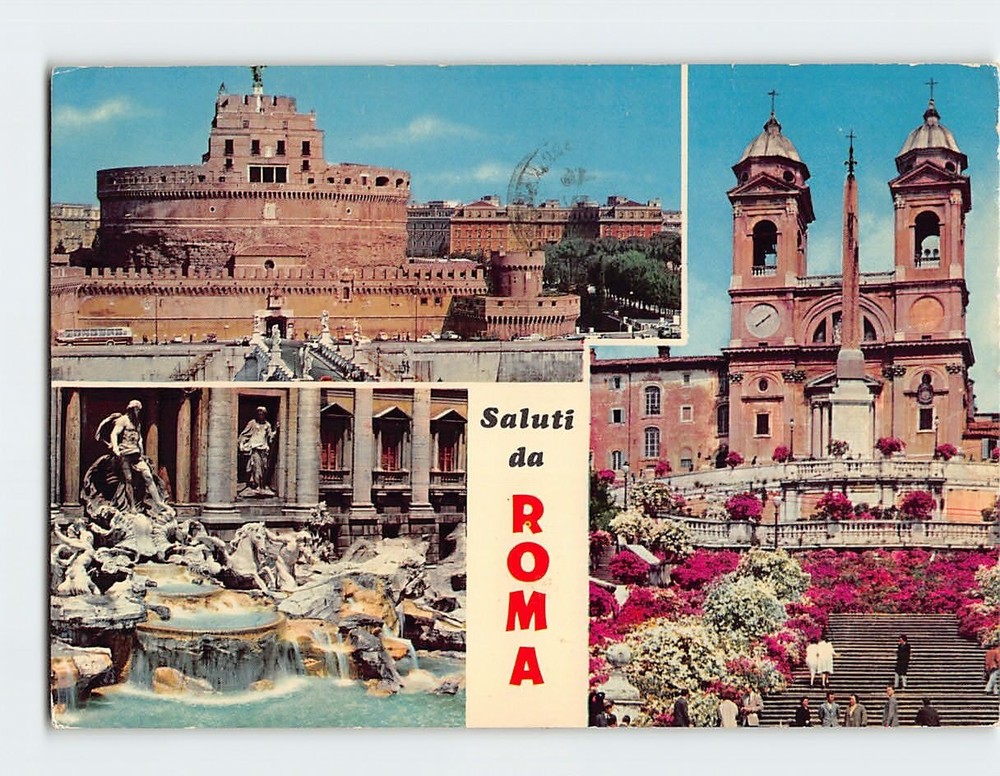 Postcard Scenes & Views Rome Italy