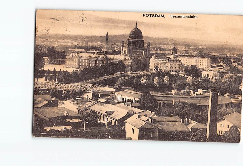 Postcard Potsdam Germany Gesamtansicht Panorama Vintage St Nicholas Church View