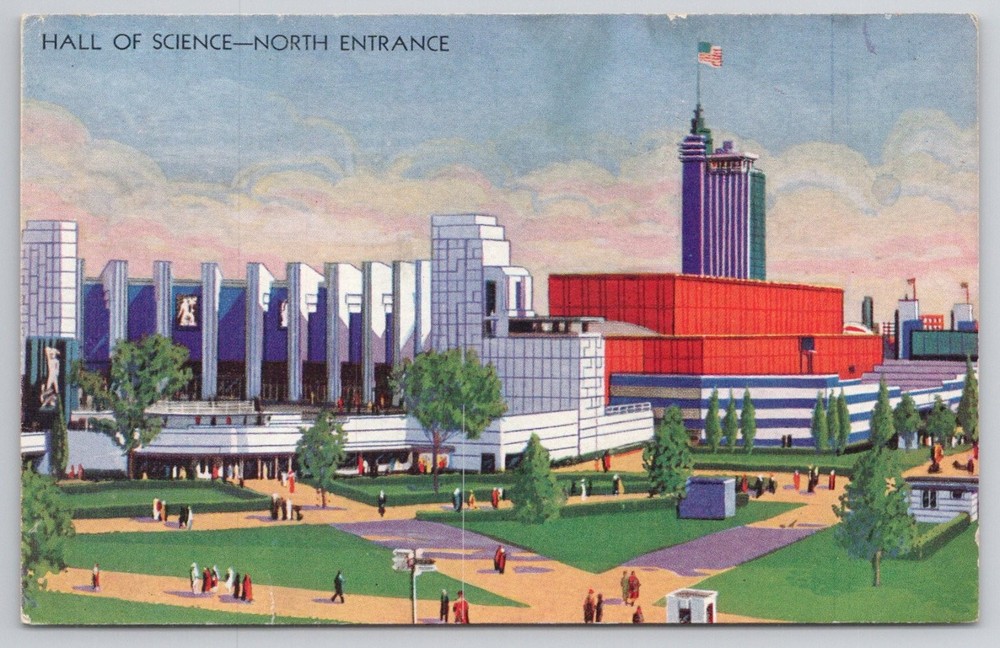 1933 Chicago World's Fair Hall of Science A Century of Progress Postcard