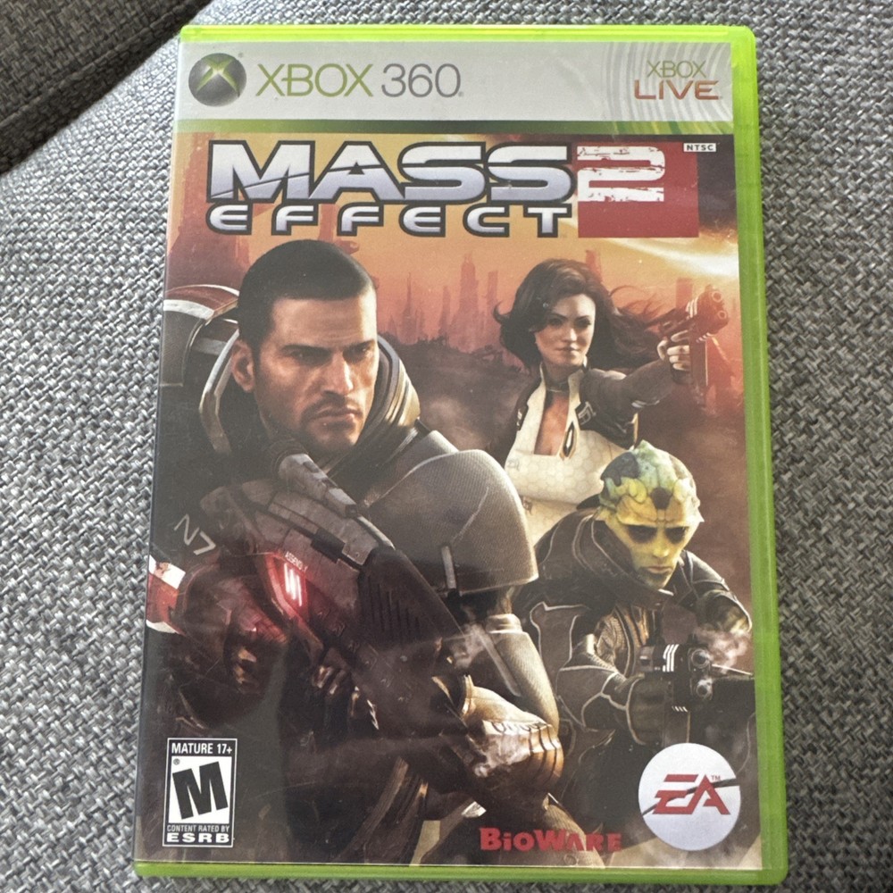 Mass Effect 2 Xbox 360 Case And Manual Only NO DISCS NO GAME