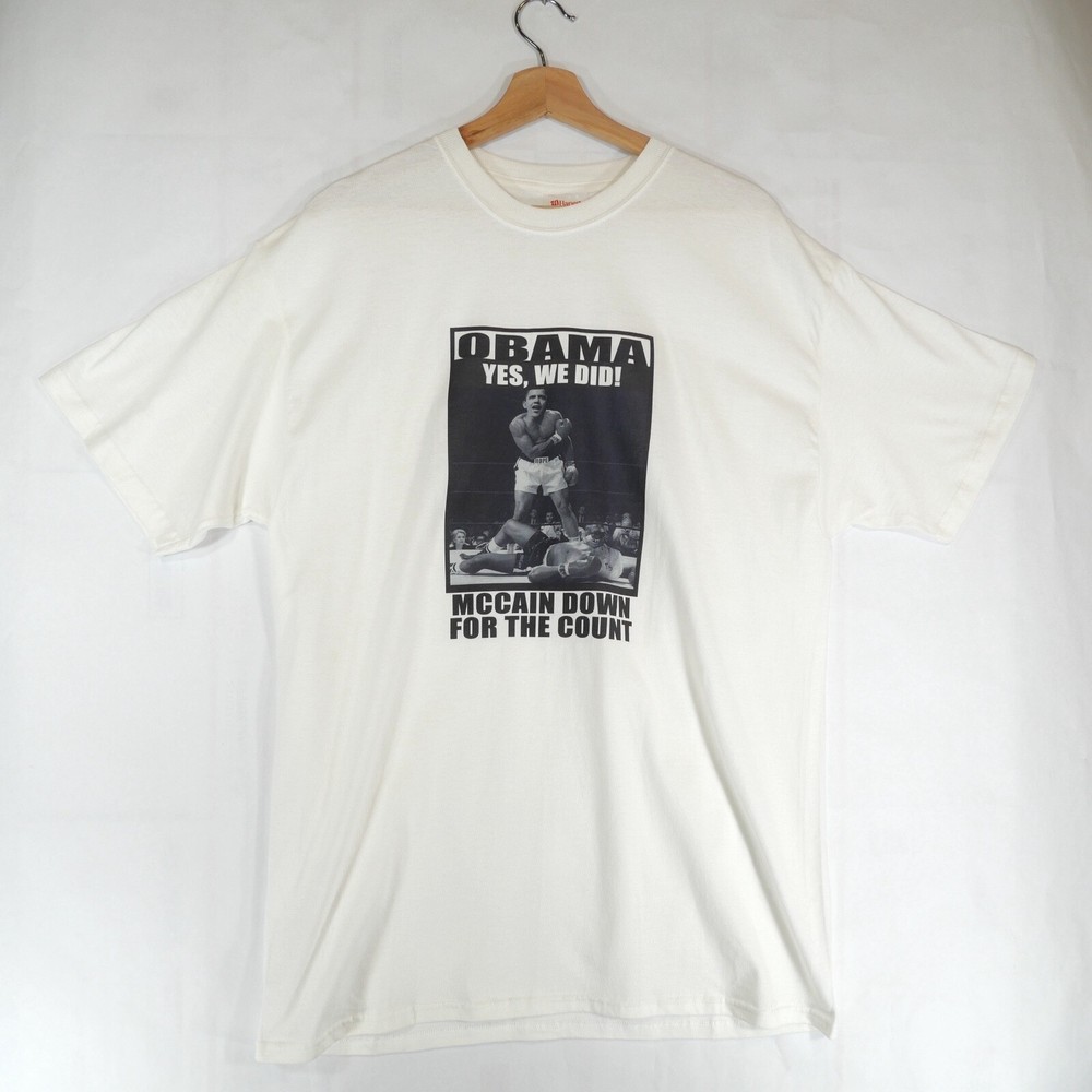 Hanes Obama Yes We Did Campaign T-Shirt Size L