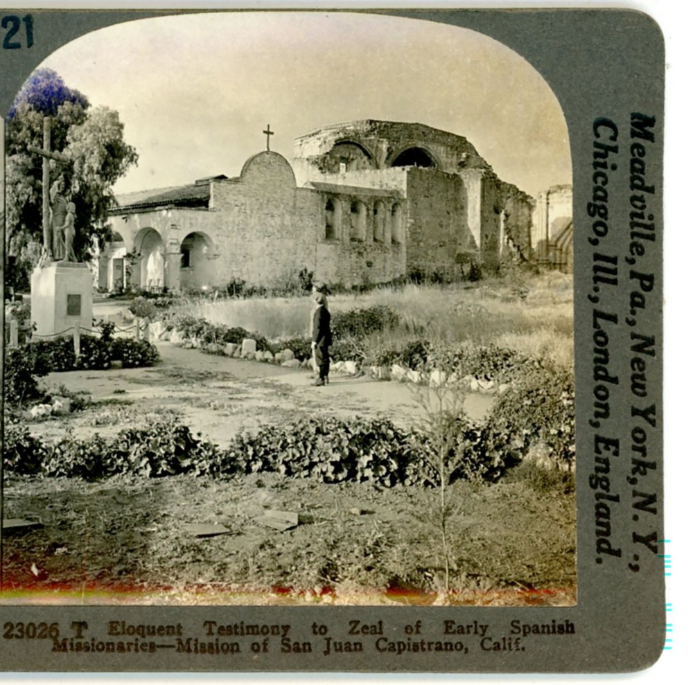 Mission San Juan Capistrano CA Keystone Stereoview