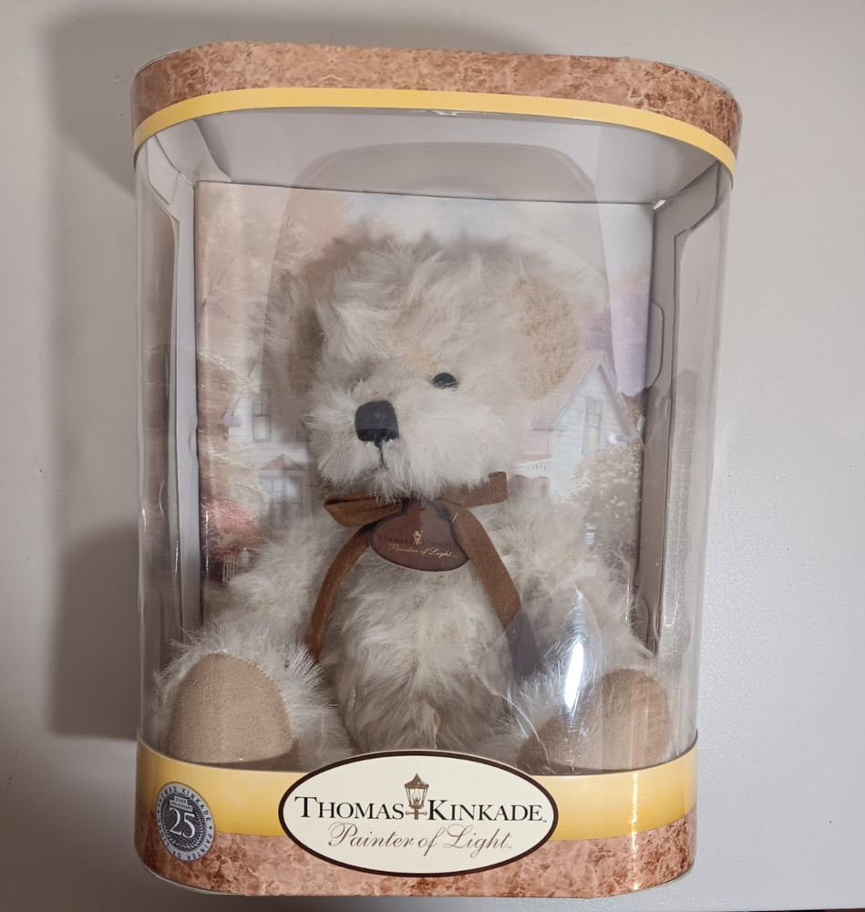Thomas Kinkade Painters of Light White Teddy Bear Jimmy w/ Original Box