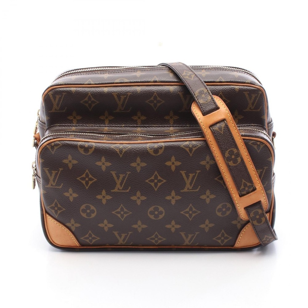 LOUIS VUITTON Nile Monogram Canvas Crossbody Shoulder Bag M45244 Brown Pre-Owned LV