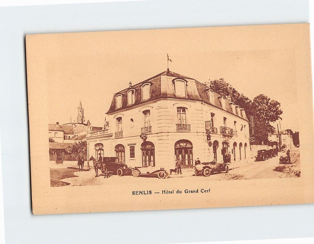 Postcard Hotel du Grand Cerf Senlis France