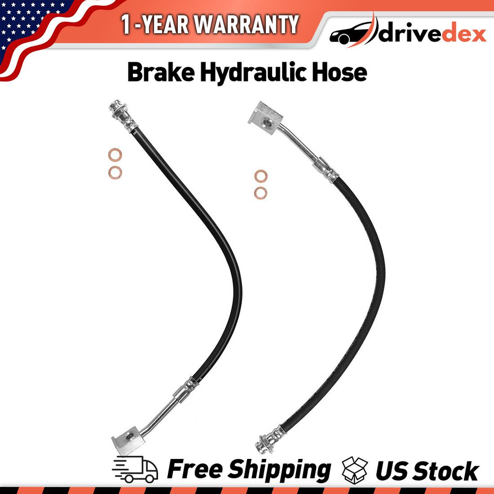 Sunsong Brake Hydraulic Hose Front Left Front Right Set Of 2 Fits Ford 1973-1983