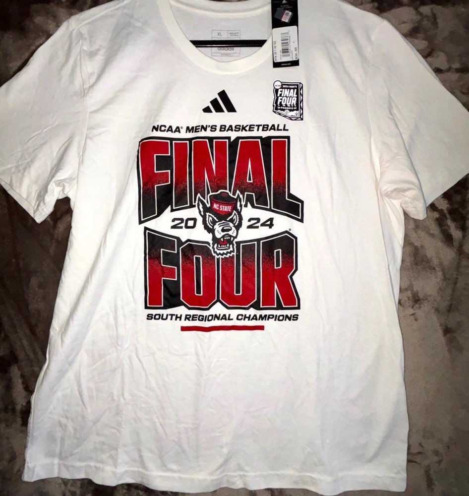 Adidas Basketball Final Four 2024 South Regional Champions Mens T-Shirt XL NCAA