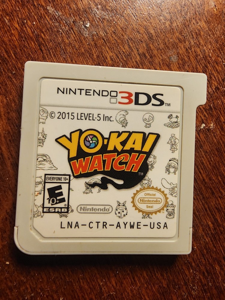 Yo-Kai Watch (Nintendo 3DS, 2015) Authentic, Tested & Working