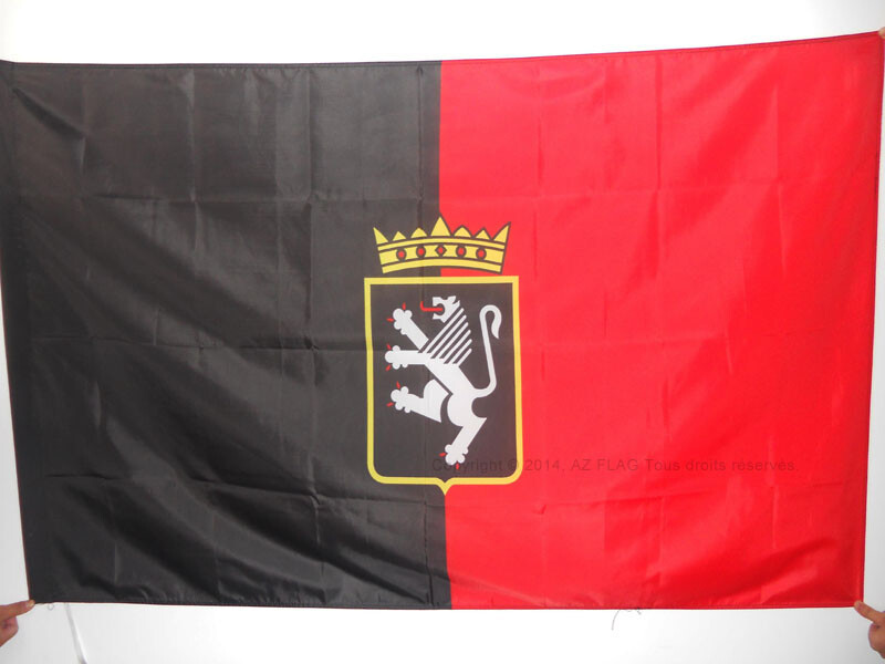 AOSTA VALLEY COAT OF ARMS FLAG 2' x 3' for a pole - ITALY - ITALIAN REGION OF VA