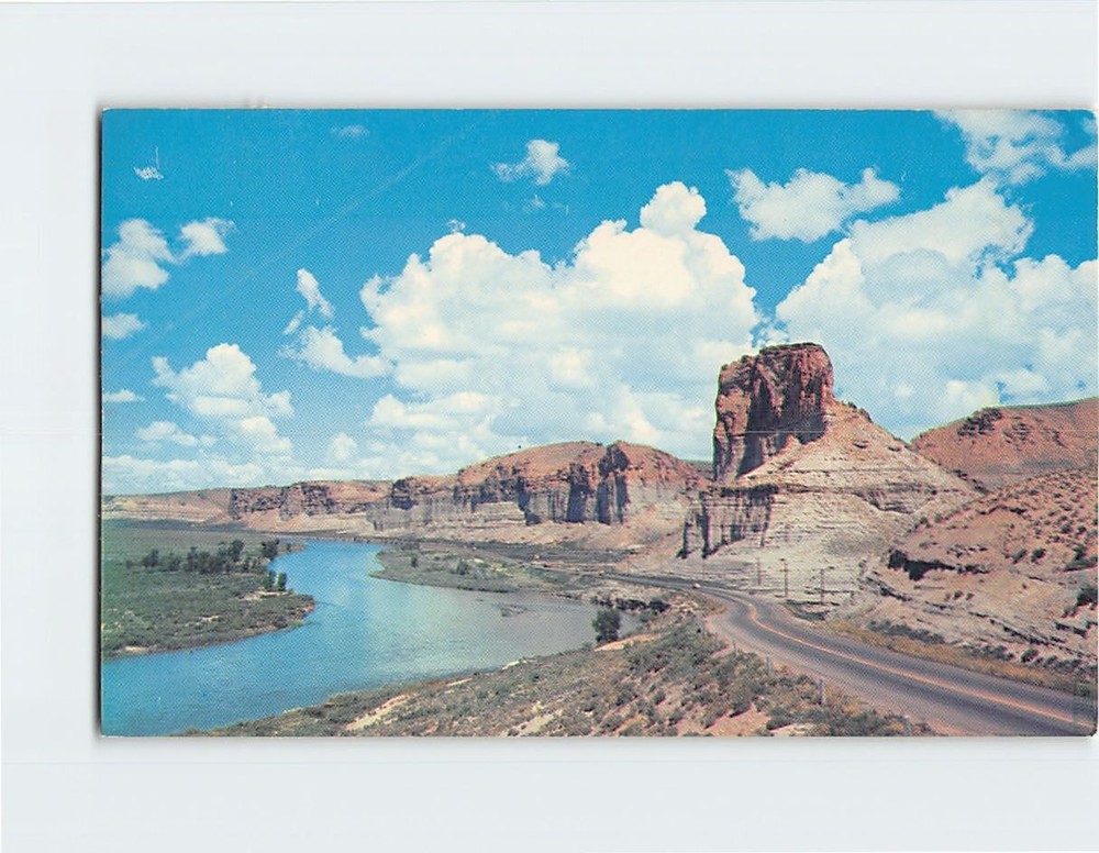 Postcard Toll Gate & The Palisades Wyoming USA