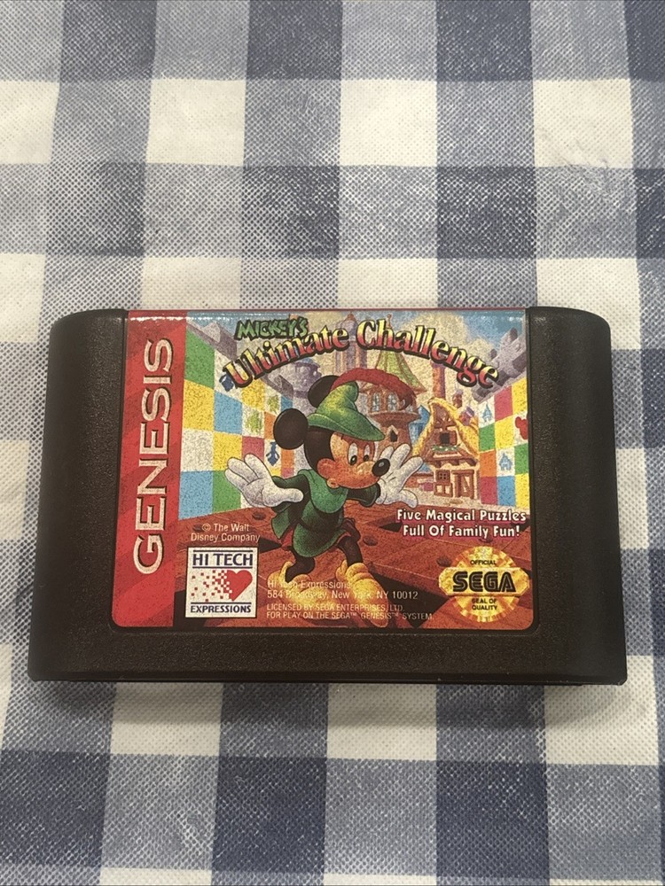 Mickeys Ultimate Challenge Sega Genesis Game Authentic Cartridge Only Tested
