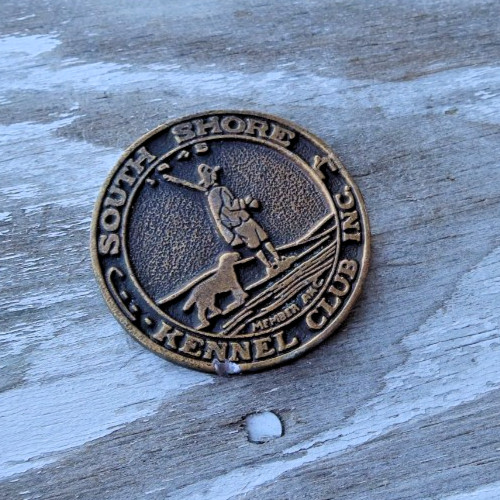 Vintage Kennel Club Dog Show Medal Badge Coin Medallion South Shore Member AKC