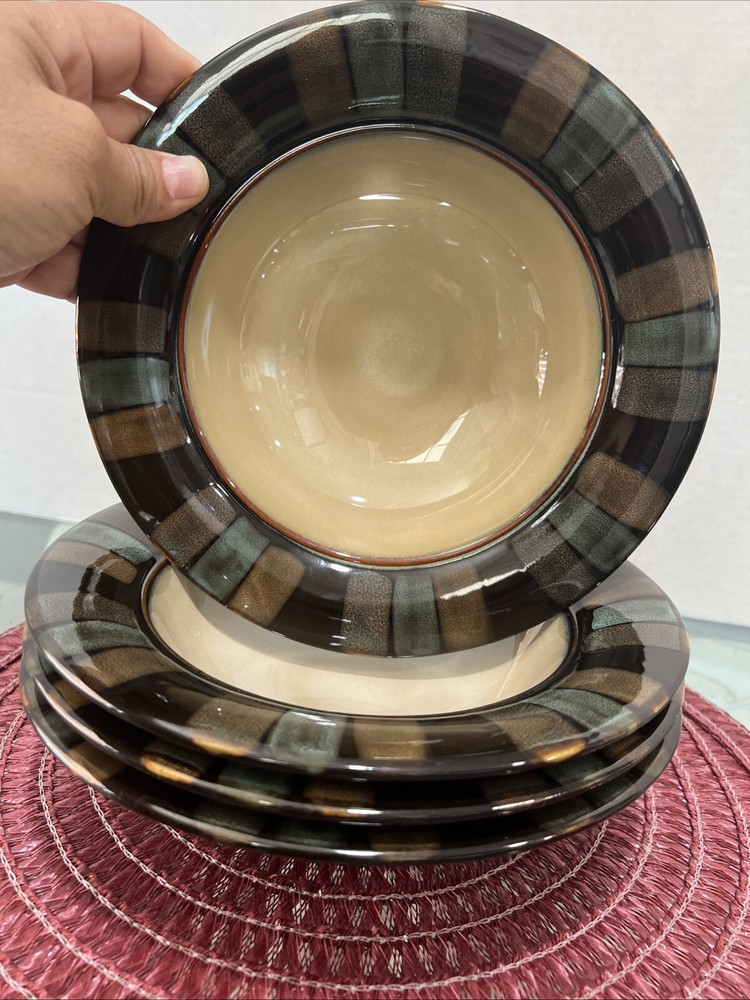 Pfaltzgraff Taos 4-Piece 9-Inch Deep Soup Bowl Set for Everyday Use