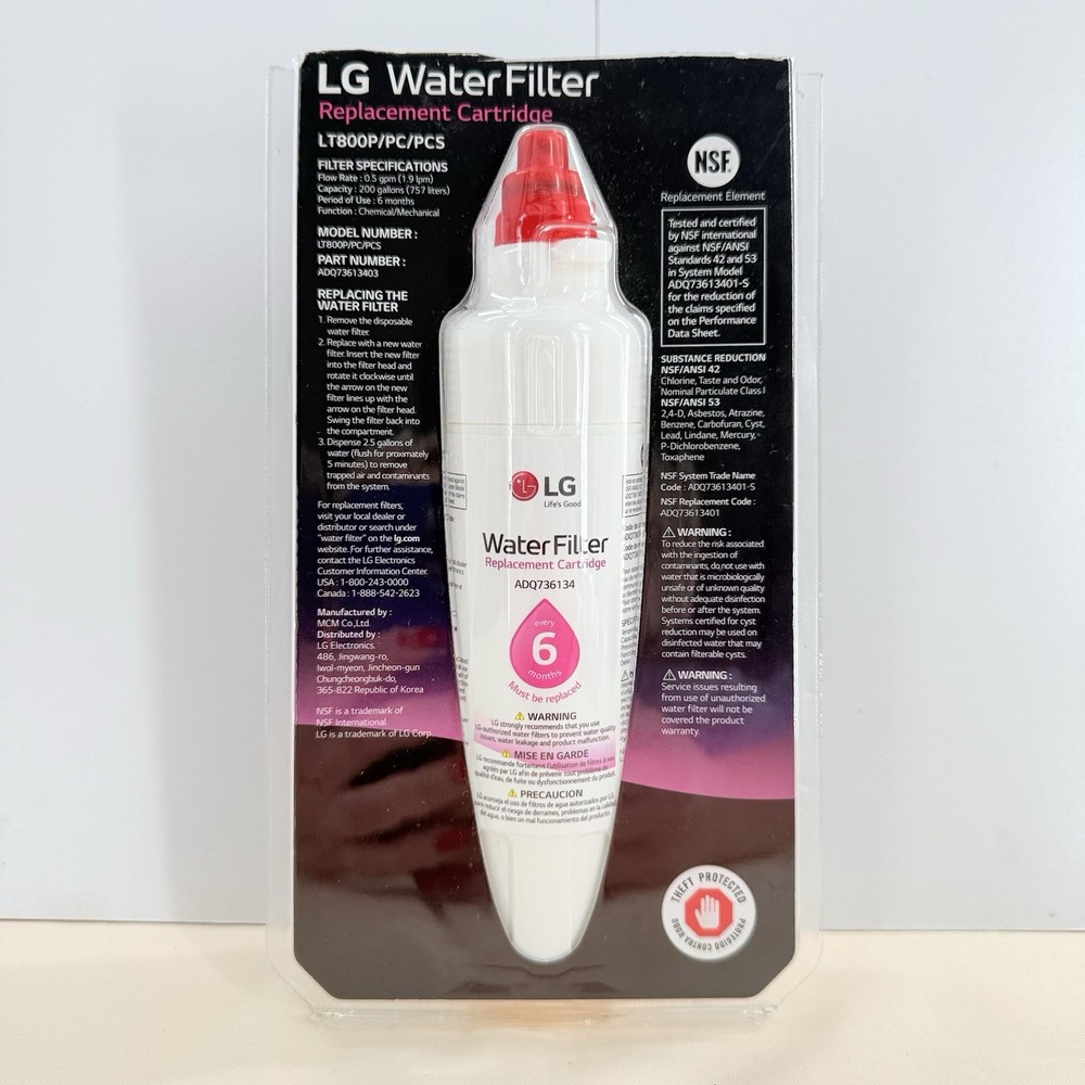 LG LT800PC Replacement Refrigerator Water Filter