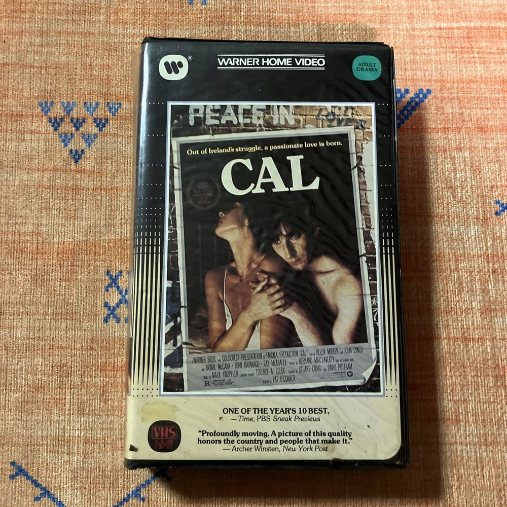Cal VHS Clamshell Original Release 1984 RARE Warner Home Video
