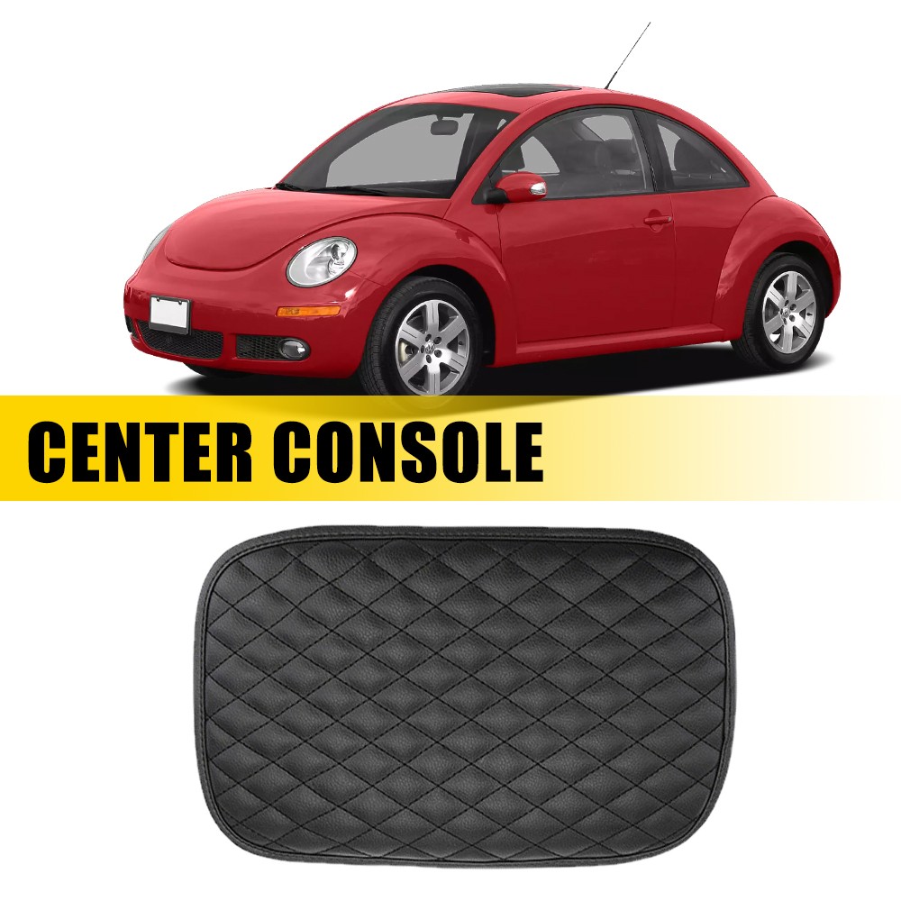 Universal Car Center Console Box Armrest Cushion Cover PU Leather Pad Protector
