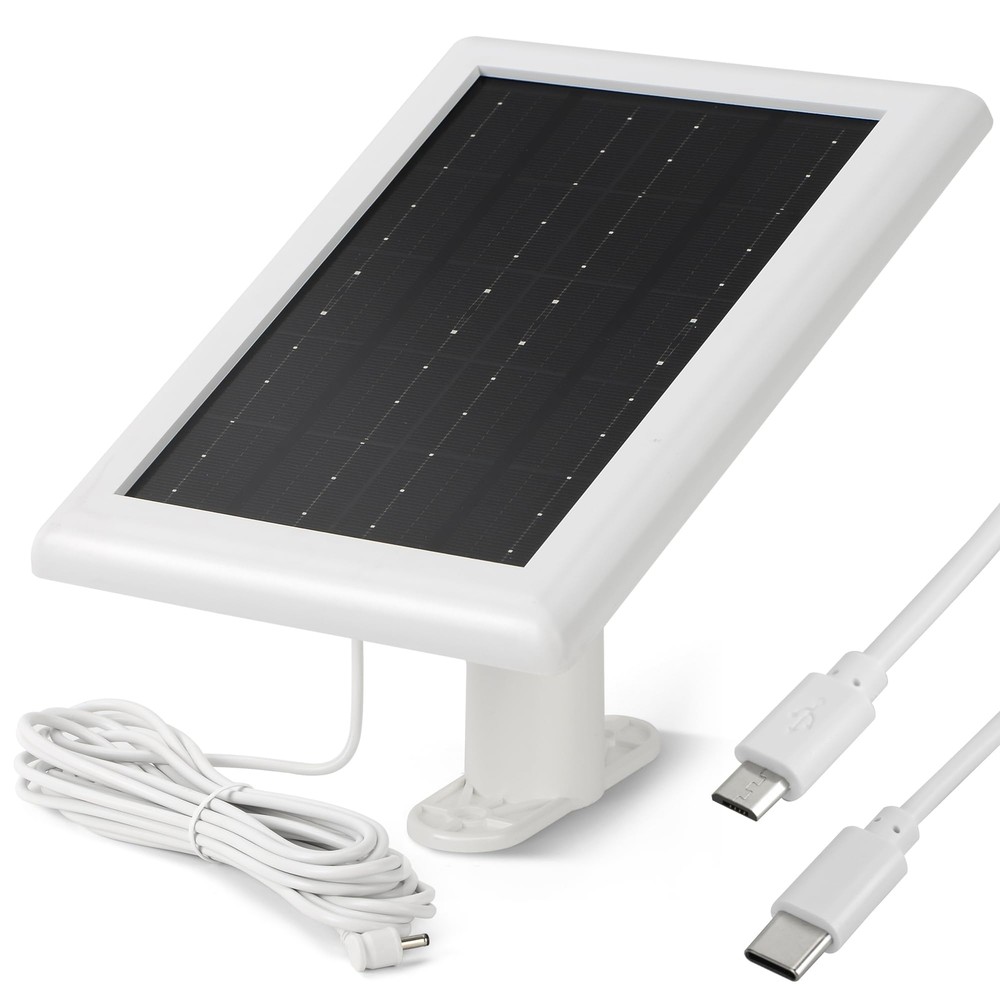 Solar Panel Charger (2nd Generation) for Ring Camera Stick Up Cam Pro, Spotli...