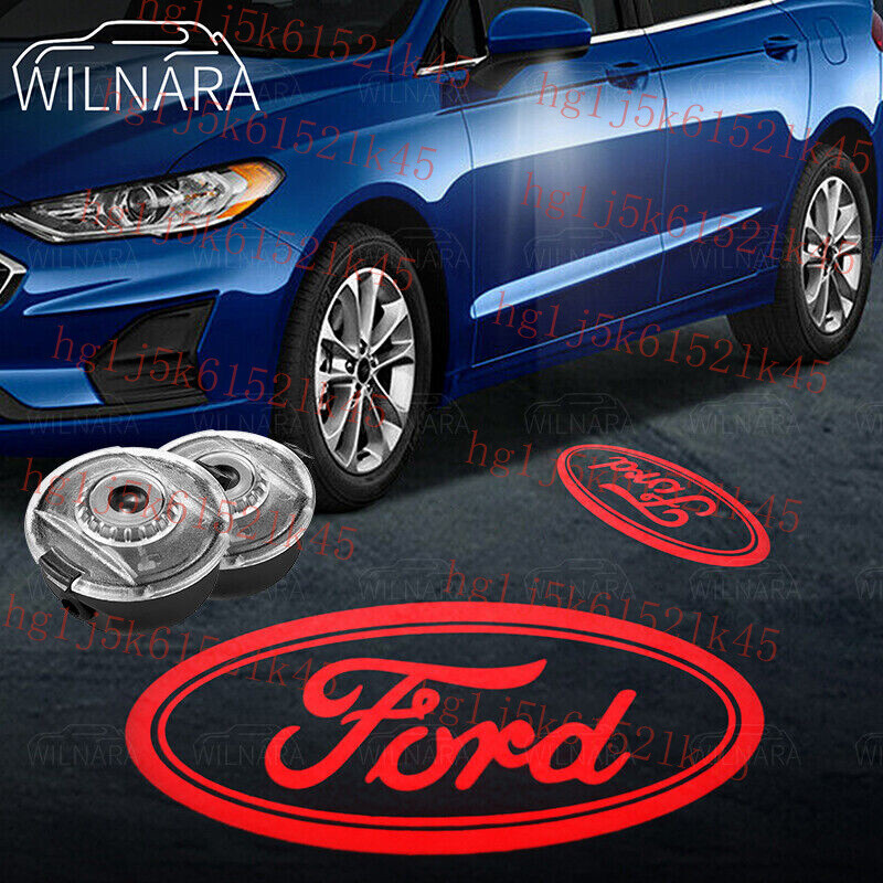 2X For Ford Side Rear View Mirror Puddle LED Courtesy Lights Projector