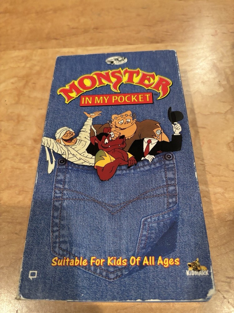 Monster In My Pocket VHS Rare HTF OOP Animation Cult Kidmark Horror