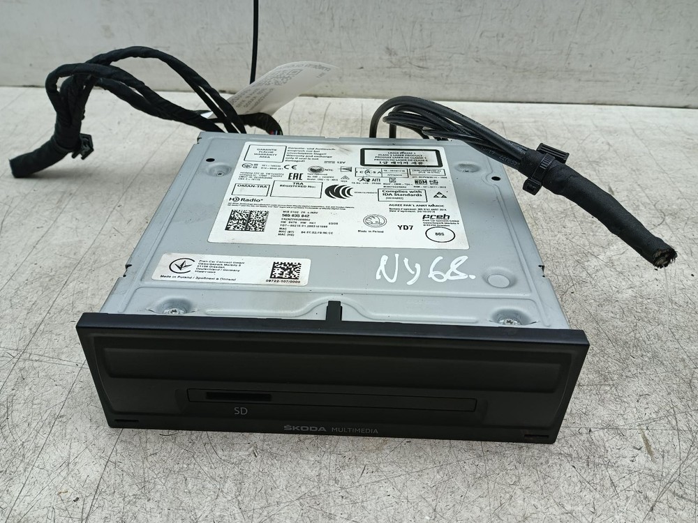 SKODA KAROQ STEREO HEAD UNIT MIB STD2 565035842 MK1 NU 2019-2025