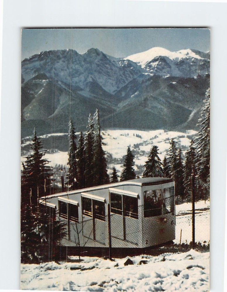 Postcard Funicular on Gubałówka Zakopane Poland