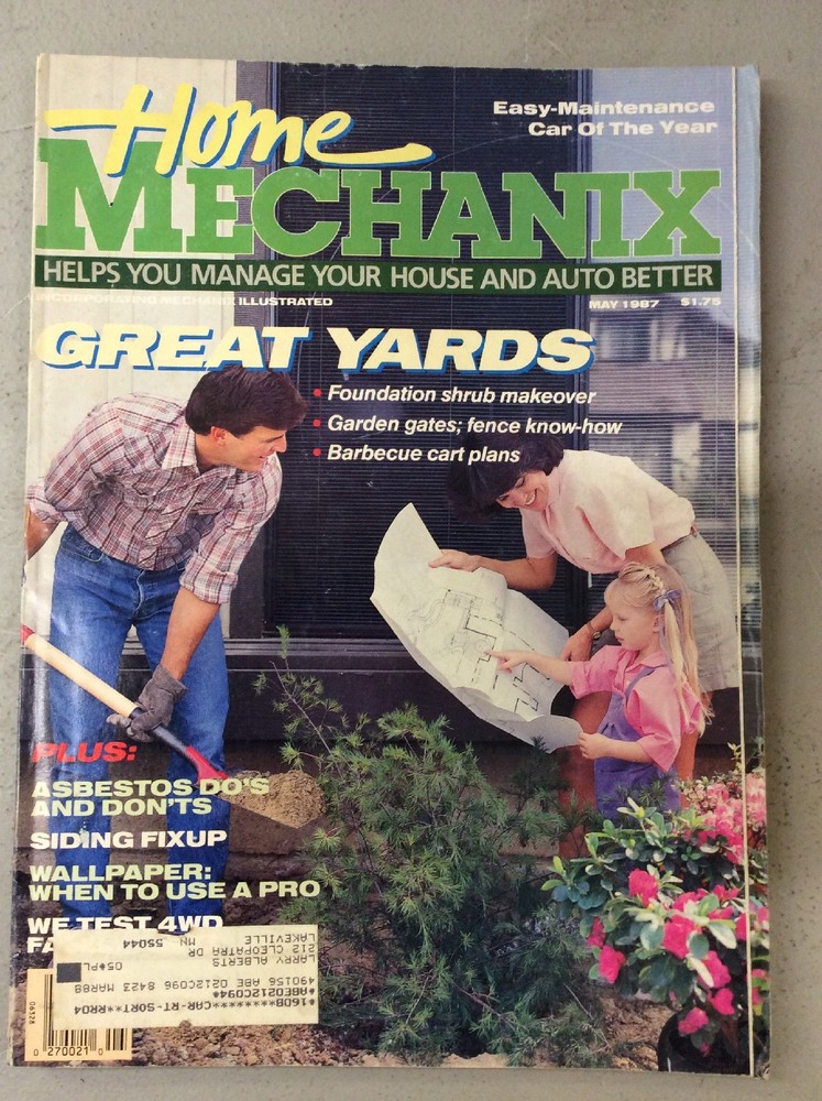 Home Mechanix Magazine May 1987 Yard