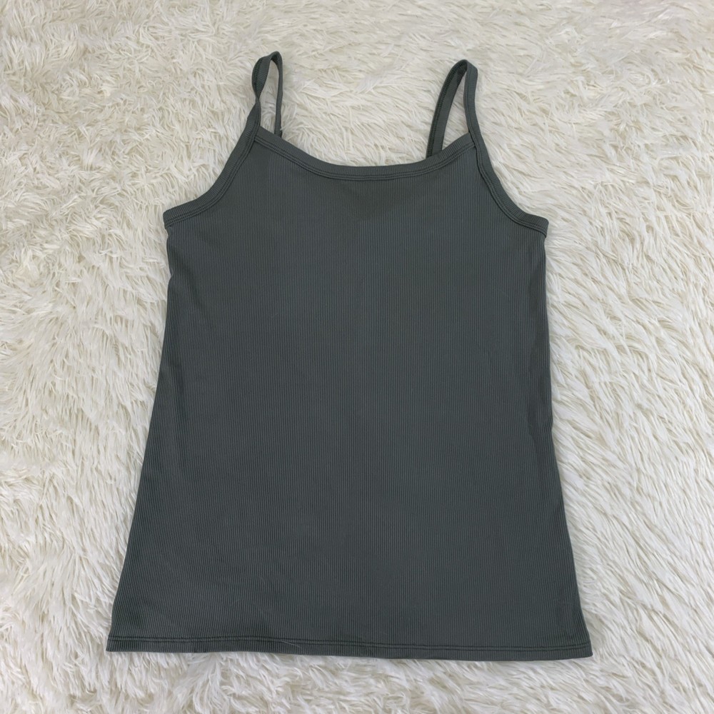 No Boundaries olive ribbed cami large