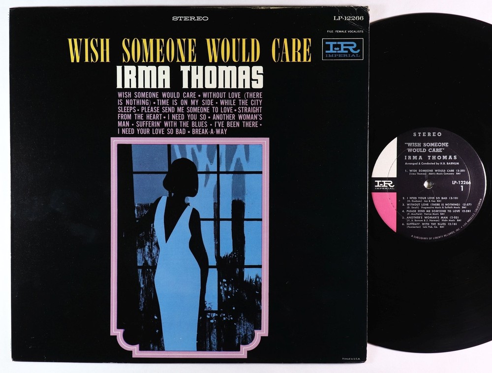 Irma Thomas - Wish Someone Would Care LP - Imperial DG VG+