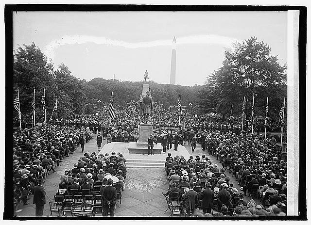 Washington DC 1923 Alexander Hamilton Statue Unveiling Ceremony Crowd