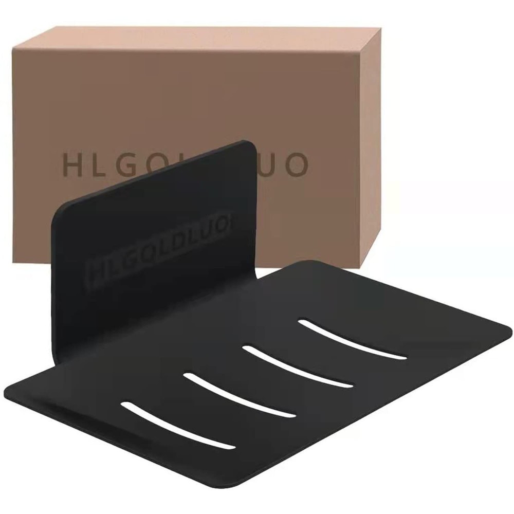 CHRUNONE Self-Adhesive Soap Dish for Shower, Aluminum Bar Soap Holder Dishes ...