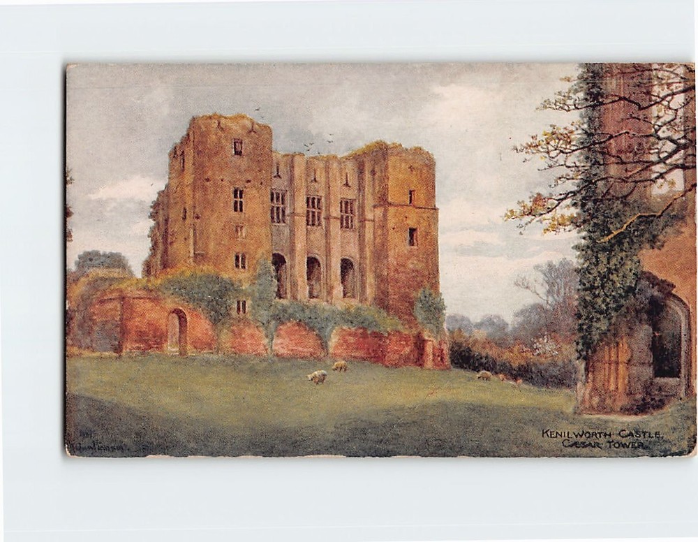 Postcard Kenilworth Castle England