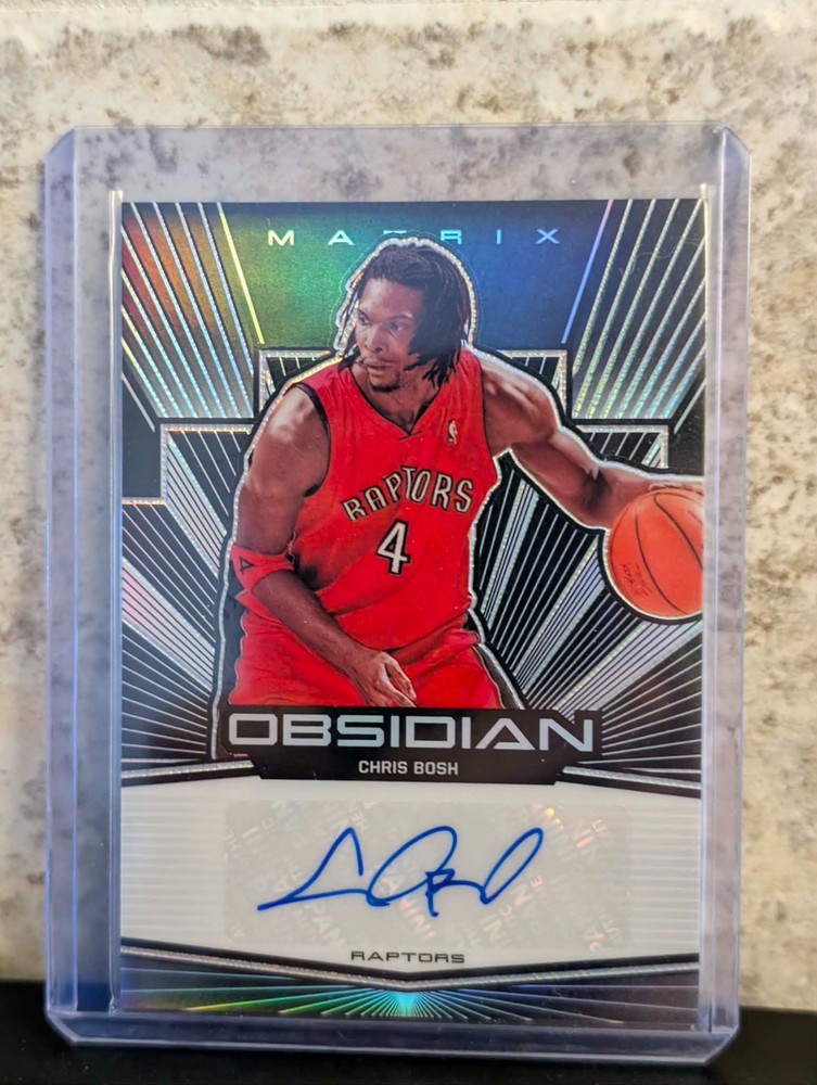 2019-20 Panini Obsidian Matrix Chris Bosh Auto 19/35