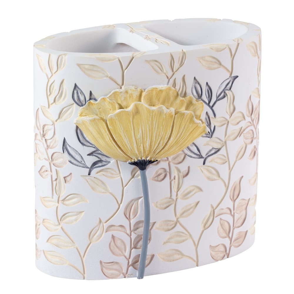 - Toothbrush Holder, Countertop Accessories, Floral Bathroom Decor (Marielle ...