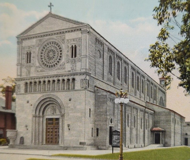 St Johns Episcopal Church Los Angeles California VTG Souvenir Postcard c1930