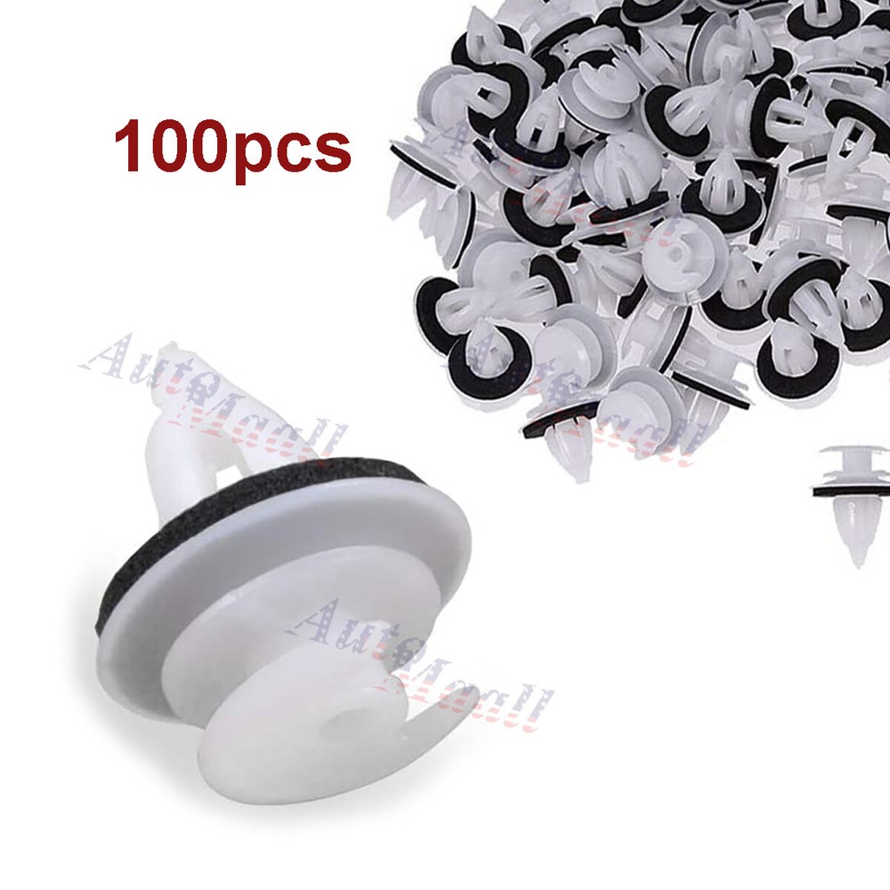 Set Of 100 Clips For BMW DOOR TRIM PANEL E46 E36 E34 E38 E39 M3 & Free Seal Ring